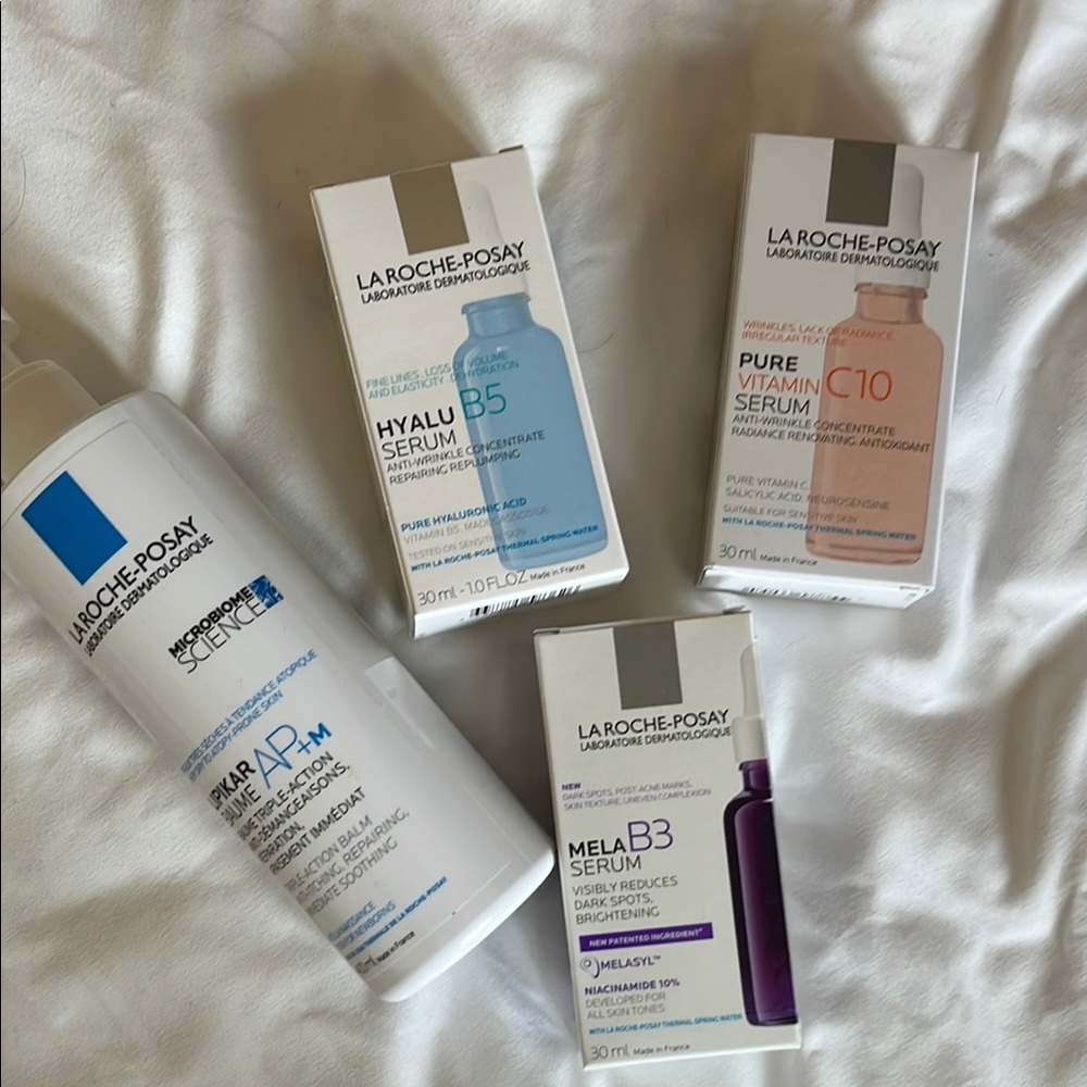 Skincare Serum Set - White, Blue, Orange, Purple